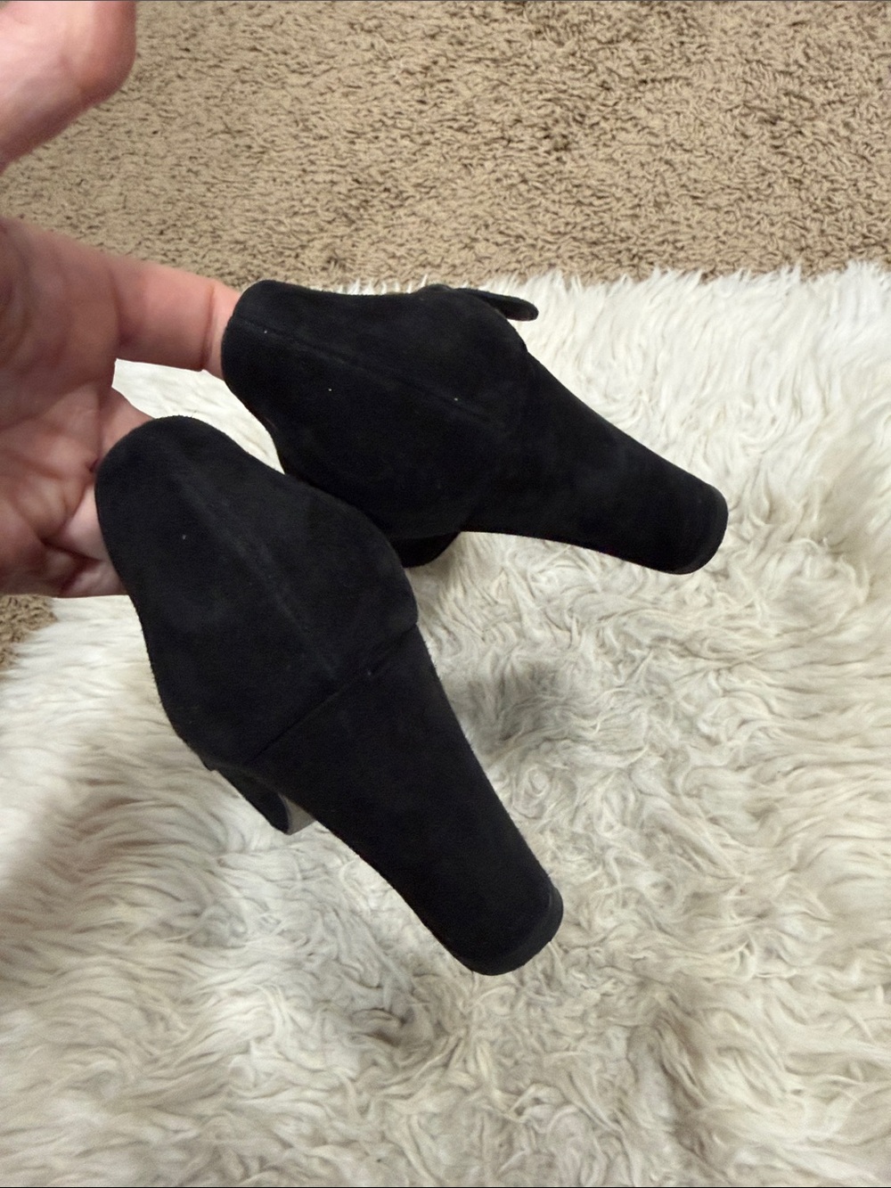 Paul Green Black Suede Nadia Mary Jane Block Heel Pumps Size 8 - Picture 6 of 10